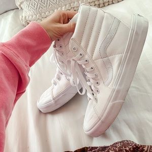 White Hightop Vans